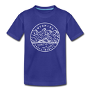 Wyoming Toddler T-Shirt - State Design Wyoming Toddler Tee - royal blue