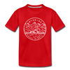 Wyoming Toddler T-Shirt - State Design Wyoming Toddler Tee - red