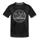 Wyoming Toddler T-Shirt - State Design Wyoming Toddler Tee - charcoal gray