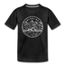 Wyoming Toddler T-Shirt - State Design Wyoming Toddler Tee - charcoal gray