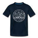 Wyoming Toddler T-Shirt - State Design Wyoming Toddler Tee - deep navy