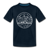 Wyoming Toddler T-Shirt - State Design Wyoming Toddler Tee - deep navy
