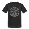 Vermont Toddler T-Shirt - State Design Vermont Toddler Tee - black