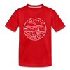 Vermont Toddler T-Shirt - State Design Vermont Toddler Tee - red