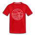 Vermont Toddler T-Shirt - State Design Vermont Toddler Tee - red