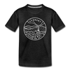 Vermont Toddler T-Shirt - State Design Vermont Toddler Tee - charcoal gray