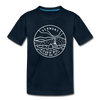 Vermont Toddler T-Shirt - State Design Vermont Toddler Tee - deep navy