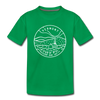 Vermont Toddler T-Shirt - State Design Vermont Toddler Tee - kelly green