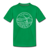 Vermont Toddler T-Shirt - State Design Vermont Toddler Tee - kelly green