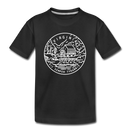 Virginia Toddler T-Shirt - State Design Virginia Toddler Tee - black