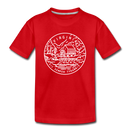 Virginia Toddler T-Shirt - State Design Virginia Toddler Tee - red