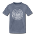 Virginia Toddler T-Shirt - State Design Virginia Toddler Tee - heather blue