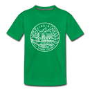 Virginia Toddler T-Shirt - State Design Virginia Toddler Tee - kelly green
