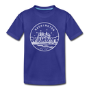 Washington Toddler T-Shirt - State Design Washington Toddler Tee - royal blue