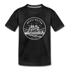 Washington Toddler T-Shirt - State Design Washington Toddler Tee - charcoal gray