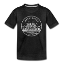 Washington Toddler T-Shirt - State Design Washington Toddler Tee - charcoal gray