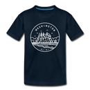 Washington Toddler T-Shirt - State Design Washington Toddler Tee - deep navy
