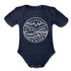 Alaska Baby Bodysuit - Organic State Design Alaska Baby Bodysuit - dark navy