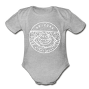 Arizona Baby Bodysuit - Organic State Design Arizona Baby Bodysuit - heather gray