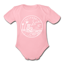 California Baby Bodysuit - Organic State Design California Baby Bodysuit - light pink