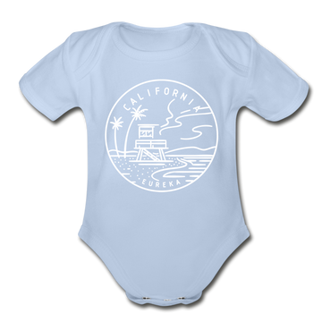 California Baby Bodysuit - Organic State Design California Baby Bodysuit - sky