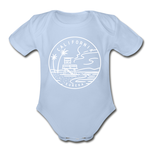 California Baby Bodysuit - Organic State Design California Baby Bodysuit - sky