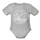 California Baby Bodysuit - Organic State Design California Baby Bodysuit - heather gray
