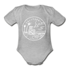 California Baby Bodysuit - Organic State Design California Baby Bodysuit - heather gray