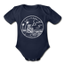 California Baby Bodysuit - Organic State Design California Baby Bodysuit - dark navy