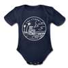 California Baby Bodysuit - Organic State Design California Baby Bodysuit - dark navy
