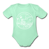 California Baby Bodysuit - Organic State Design California Baby Bodysuit - light mint