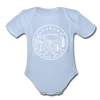 Alabama Baby Bodysuit - Organic State Design Alabama Baby Bodysuit - sky