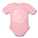 Arkansas Baby Bodysuit - Organic State Design Arkansas Baby Bodysuit - light pink