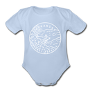Arkansas Baby Bodysuit - Organic State Design Arkansas Baby Bodysuit - sky