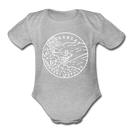 Arkansas Baby Bodysuit - Organic State Design Arkansas Baby Bodysuit - heather gray