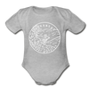 Arkansas Baby Bodysuit - Organic State Design Arkansas Baby Bodysuit - heather gray