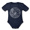 Arkansas Baby Bodysuit - Organic State Design Arkansas Baby Bodysuit - dark navy