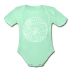 Arkansas Baby Bodysuit - Organic State Design Arkansas Baby Bodysuit - light mint