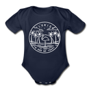 Florida Baby Bodysuit - Organic State Design Florida Baby Bodysuit - dark navy