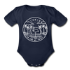 Florida Baby Bodysuit - Organic State Design Florida Baby Bodysuit - dark navy