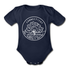 Connecticut Baby Bodysuit - Organic State Design Connecticut Baby Bodysuit - dark navy