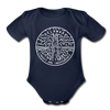 Delaware Baby Bodysuit - Organic State Design Delaware Baby Bodysuit - dark navy