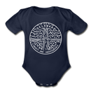 Delaware Baby Bodysuit - Organic State Design Delaware Baby Bodysuit - dark navy