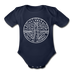 Delaware Baby Bodysuit - Organic State Design Delaware Baby Bodysuit - dark navy