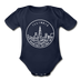 Illinois Baby Bodysuit - Organic State Design Illinois Baby Bodysuit - dark navy