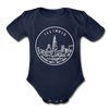 Illinois Baby Bodysuit - Organic State Design Illinois Baby Bodysuit - dark navy