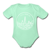Illinois Baby Bodysuit - Organic State Design Illinois Baby Bodysuit - light mint