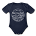 Indiana Baby Bodysuit - Organic State Design Indiana Baby Bodysuit - dark navy