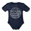 Indiana Baby Bodysuit - Organic State Design Indiana Baby Bodysuit - dark navy