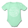 Indiana Baby Bodysuit - Organic State Design Indiana Baby Bodysuit - light mint